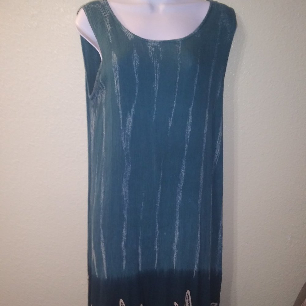 4/$20 Pineapple Moon  Teal Dress with Starfish